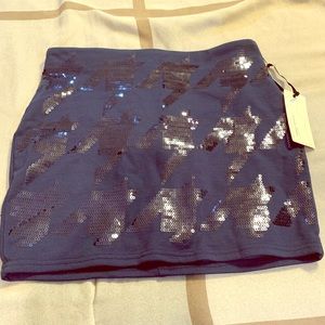 Forever21 navy sequined skirt